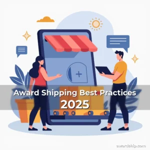 Artistic representation for Award Shipping Best Practices 2025
