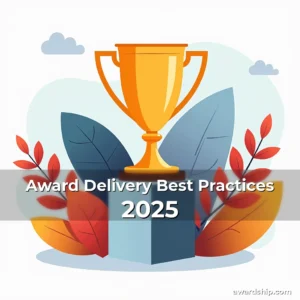 Artistic representation for Award Delivery Best Practices 2025