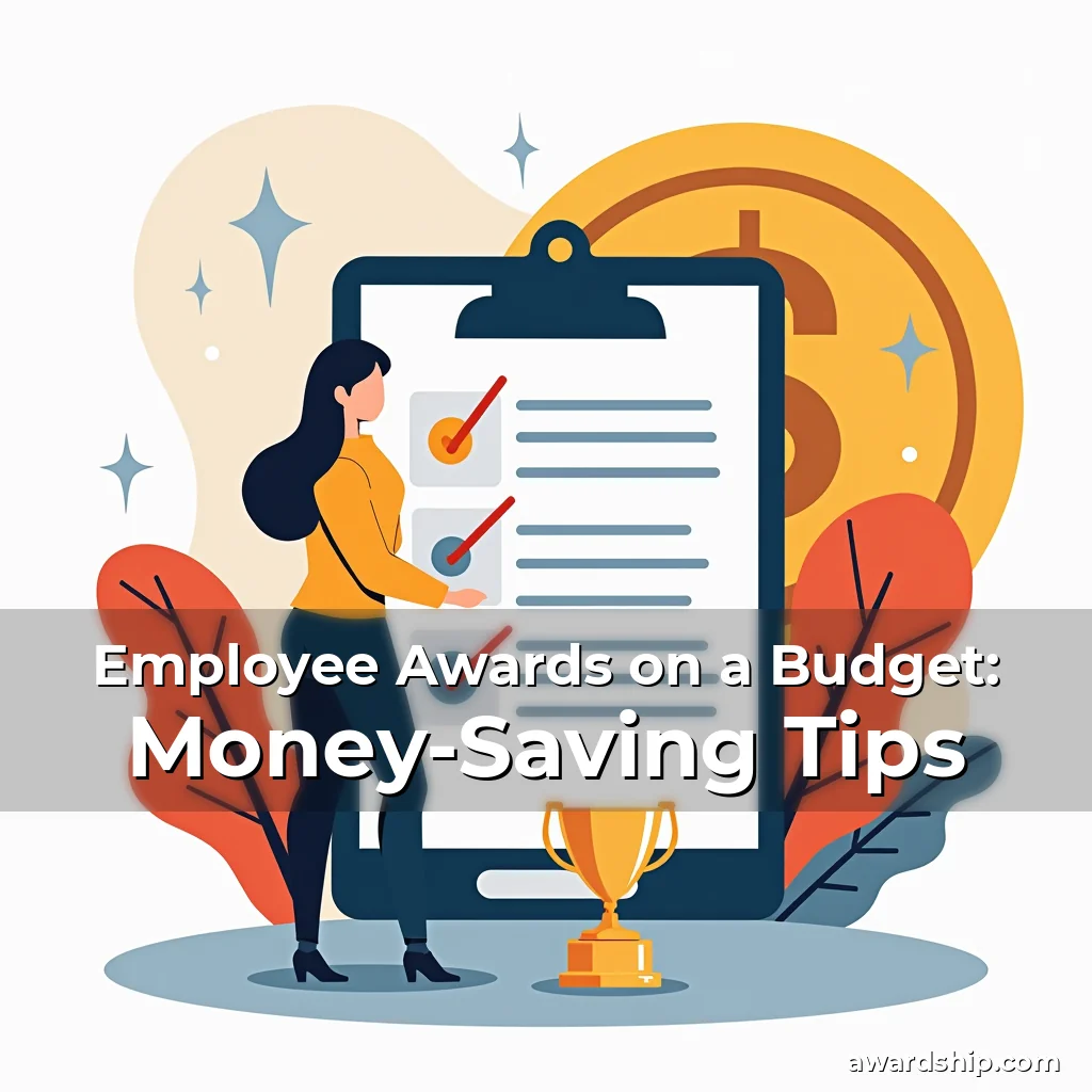 Artistic representation for Employee Awards on a Budget: Money-Saving Tips