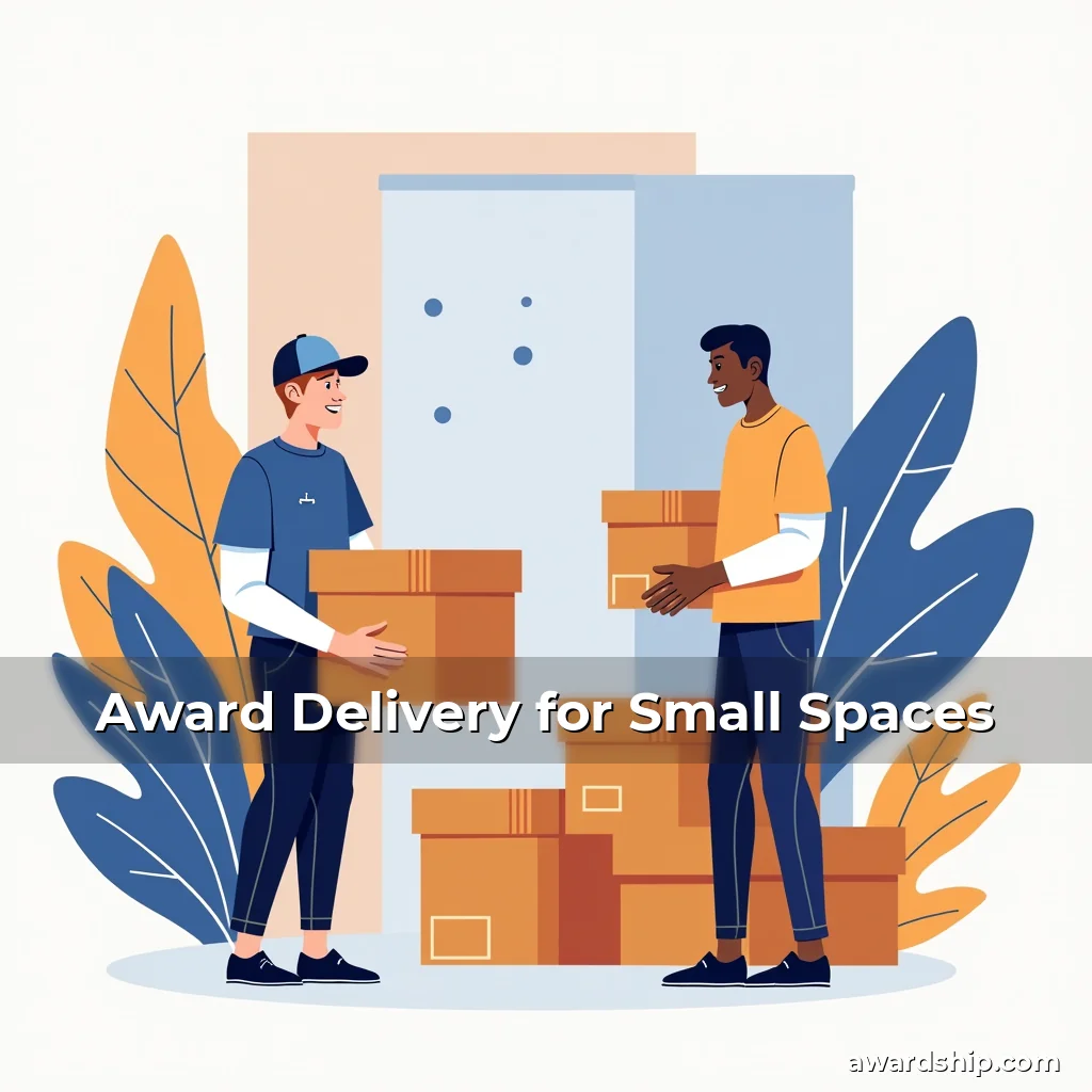 Artistic representation for Award Delivery for Small Spaces
