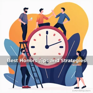 Artistic representation for Best Honors Tips and Strategies