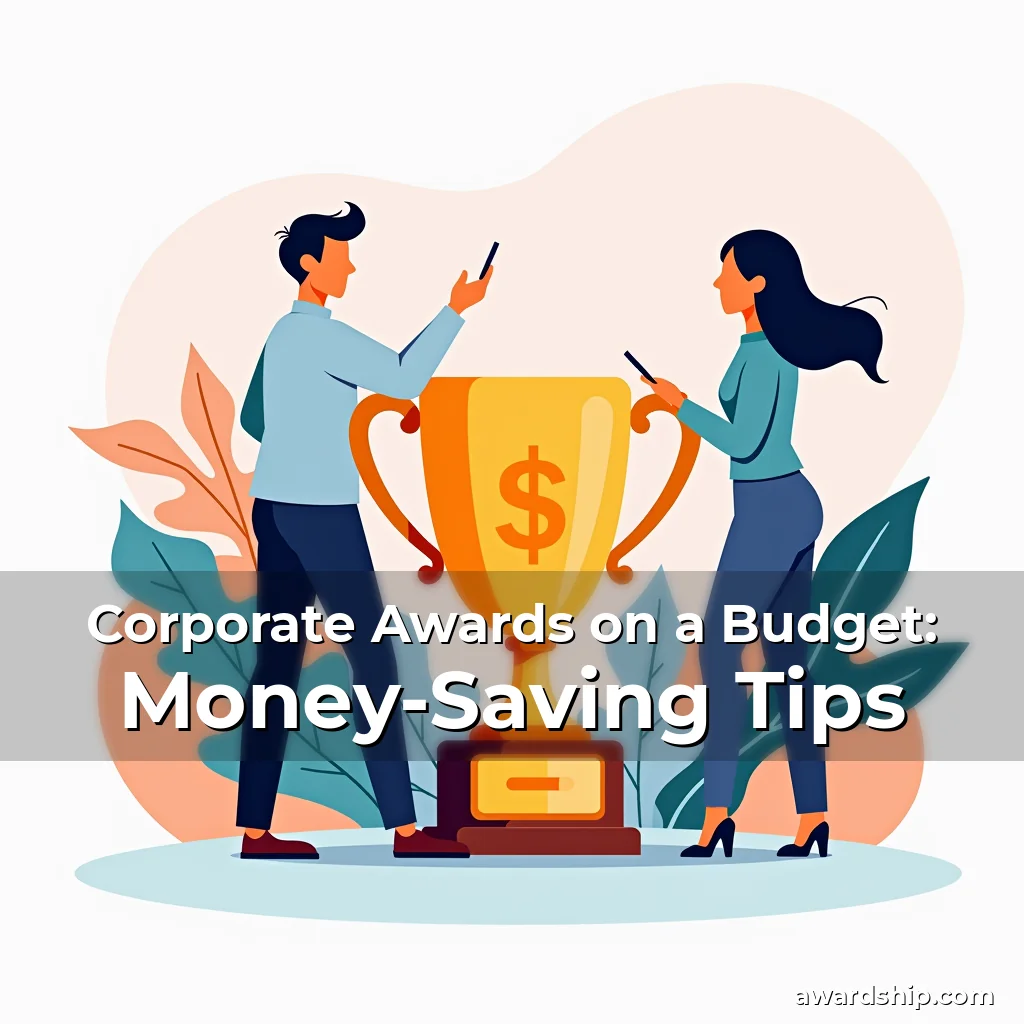 Artistic representation for Corporate Awards on a Budget: Money-Saving Tips