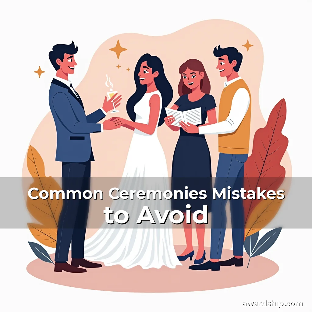 Artistic representation for Common Ceremonies Mistakes to Avoid