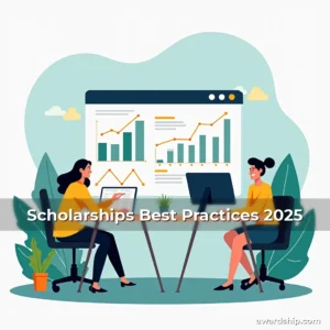 Artistic representation for Scholarships Best Practices 2025