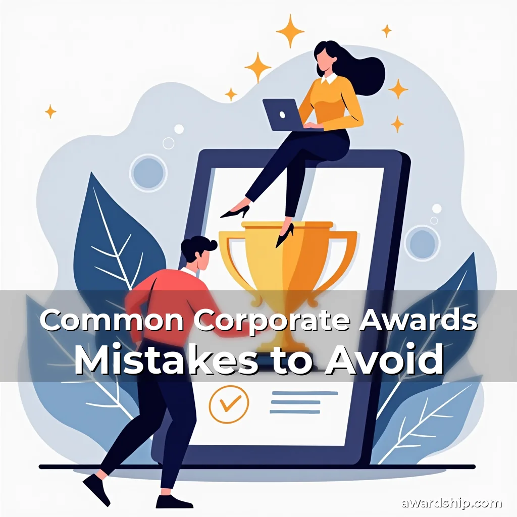 Artistic representation for Common Corporate Awards Mistakes to Avoid