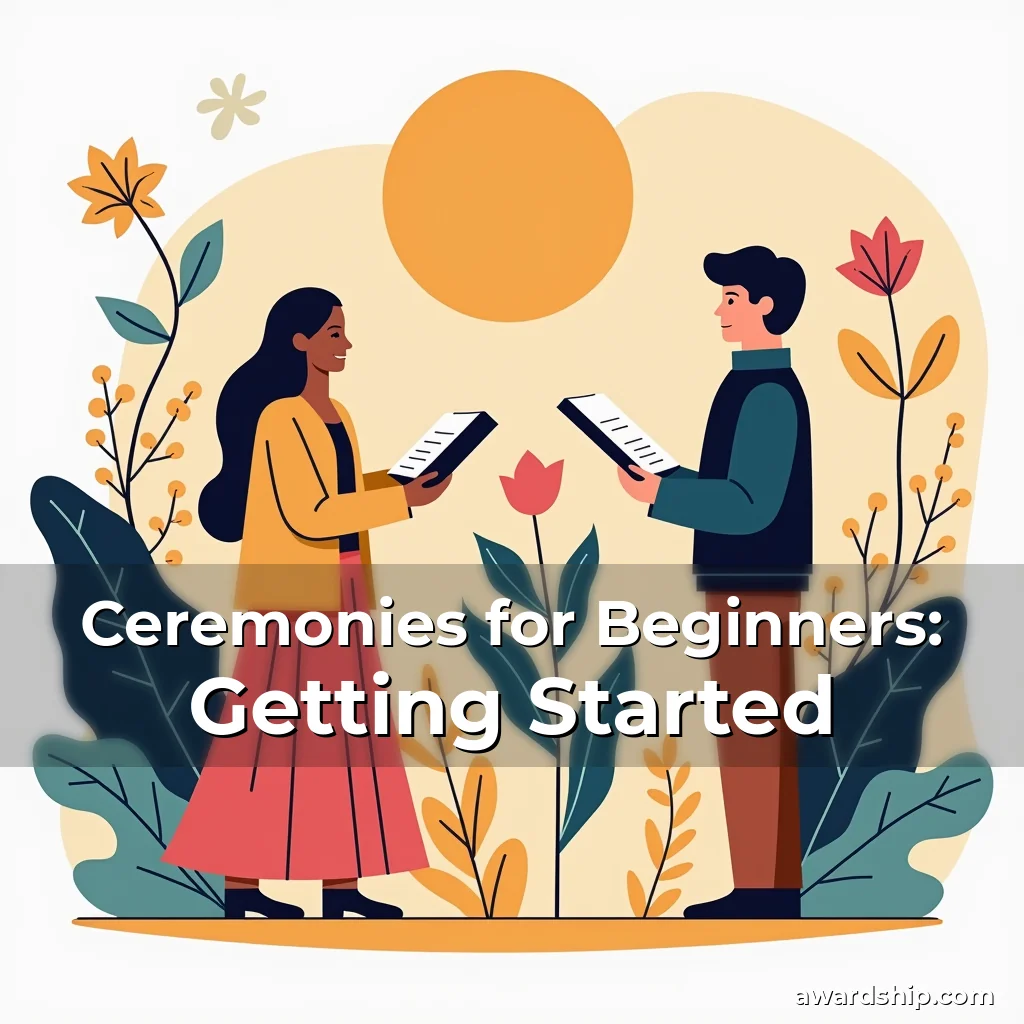 Artistic representation for Ceremonies for Beginners: Getting Started