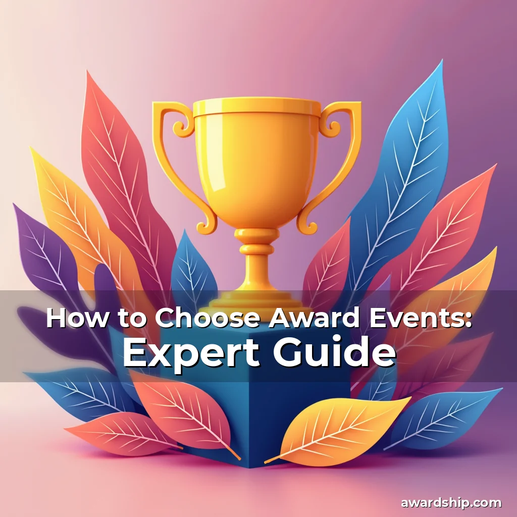 Artistic representation for How to Choose Award Events: Expert Guide