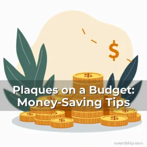 Artistic representation for Plaques on a Budget: Money-Saving Tips