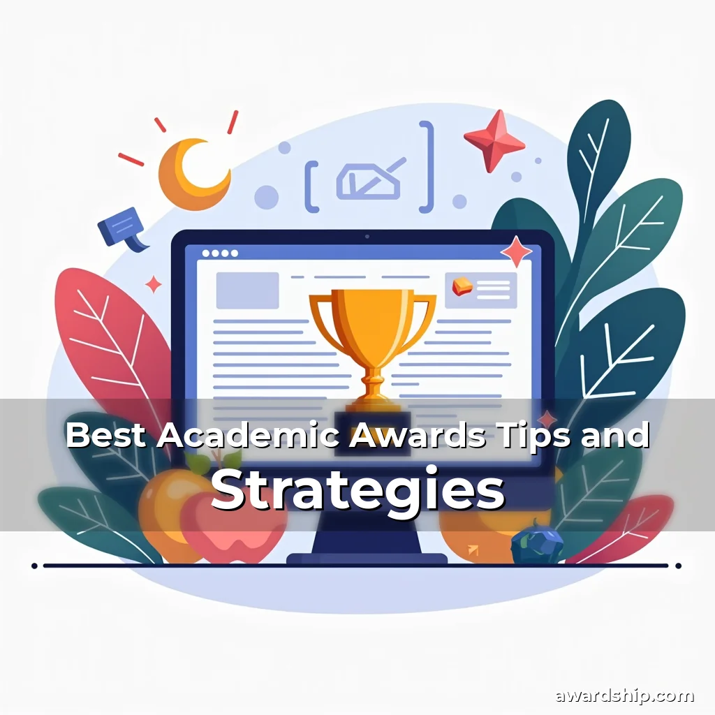 Artistic representation for Best Academic Awards Tips and Strategies