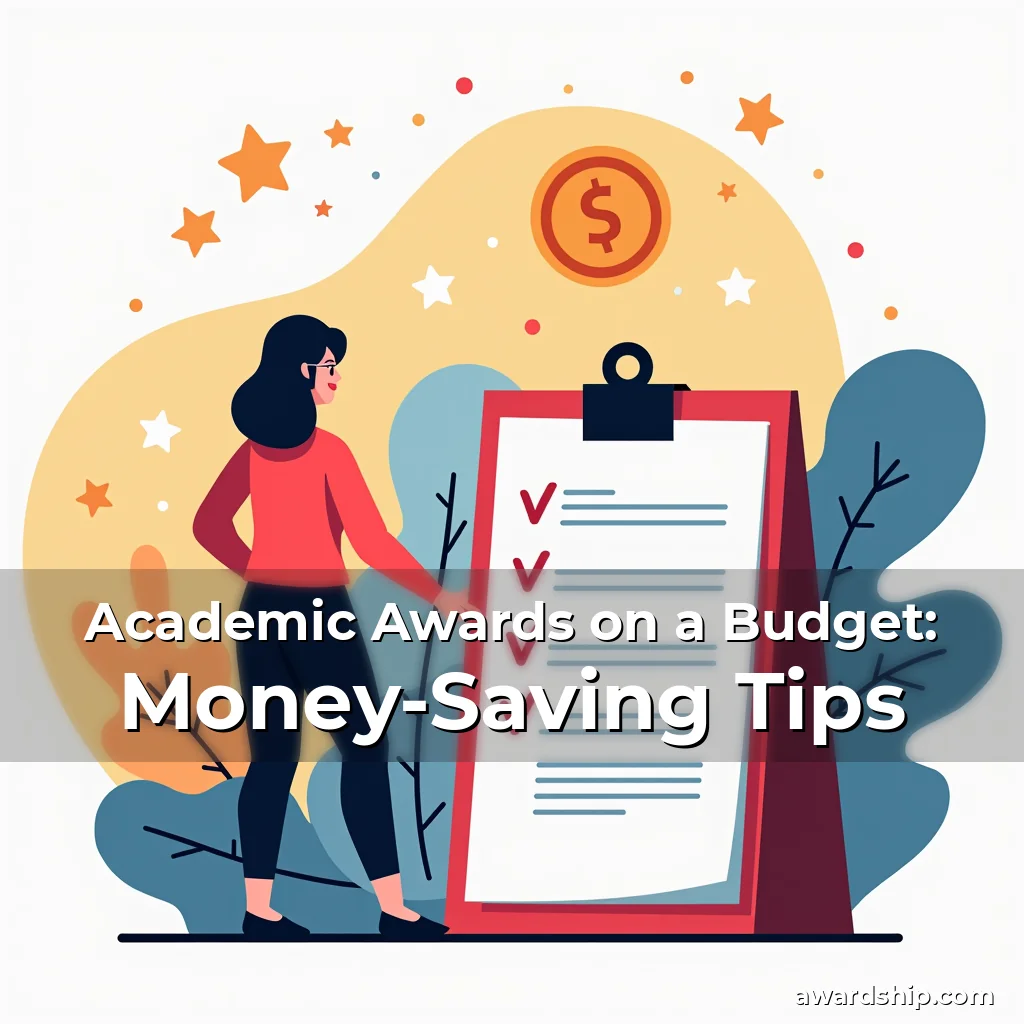 Artistic representation for Academic Awards on a Budget: Money-Saving Tips