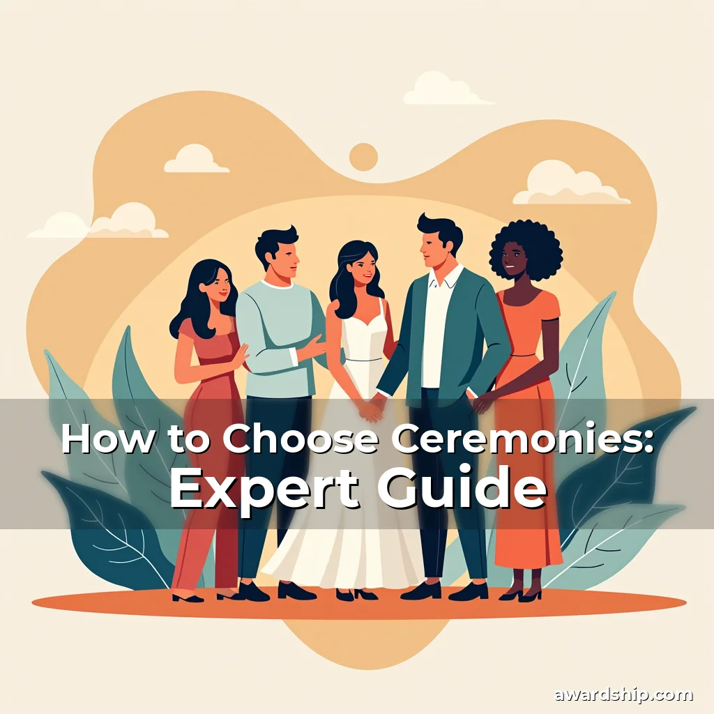 Artistic representation for How to Choose Ceremonies: Expert Guide