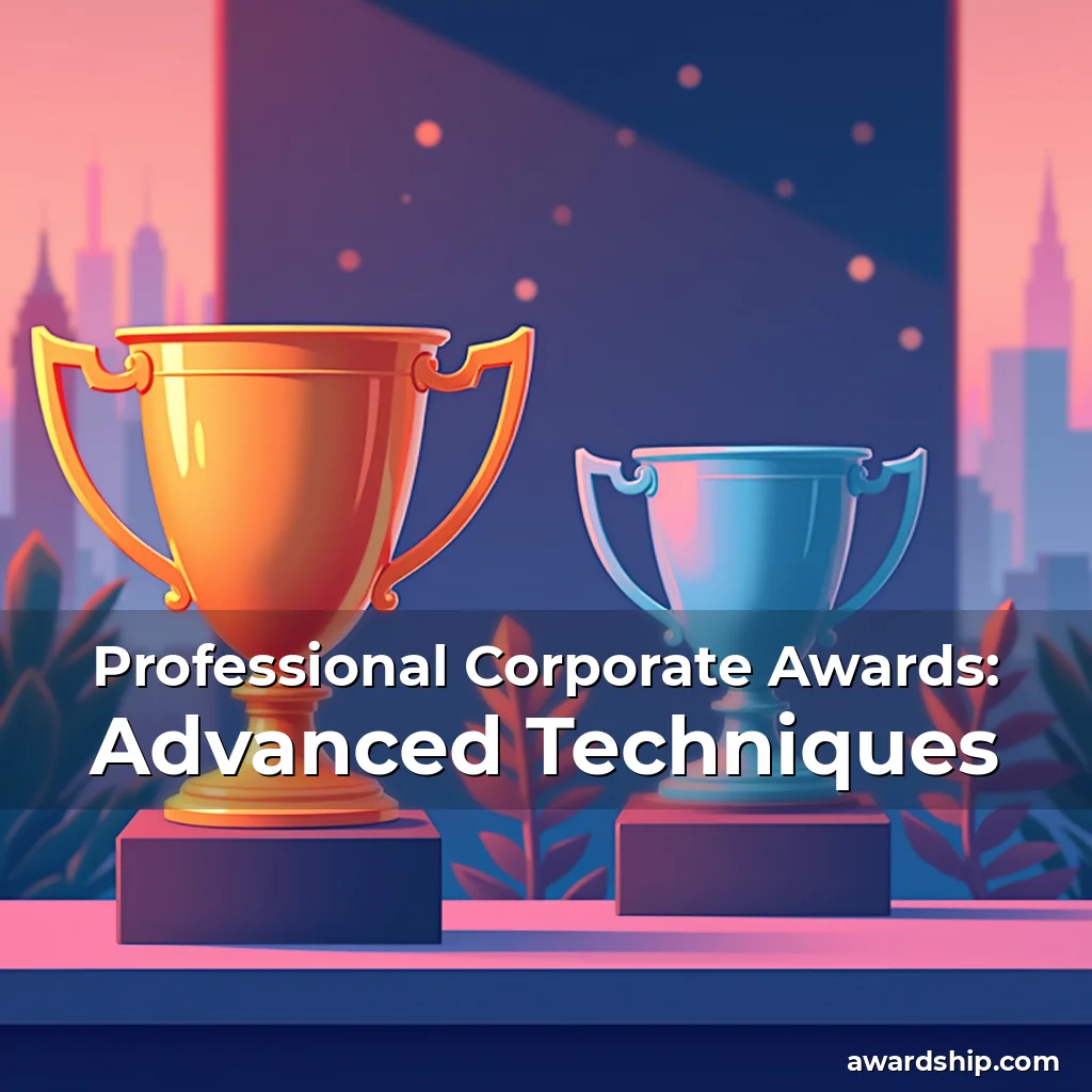 Artistic representation for Professional Corporate Awards: Advanced Techniques