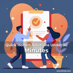 Artistic representation for Quick Honors Solutions Under 30 Minutes