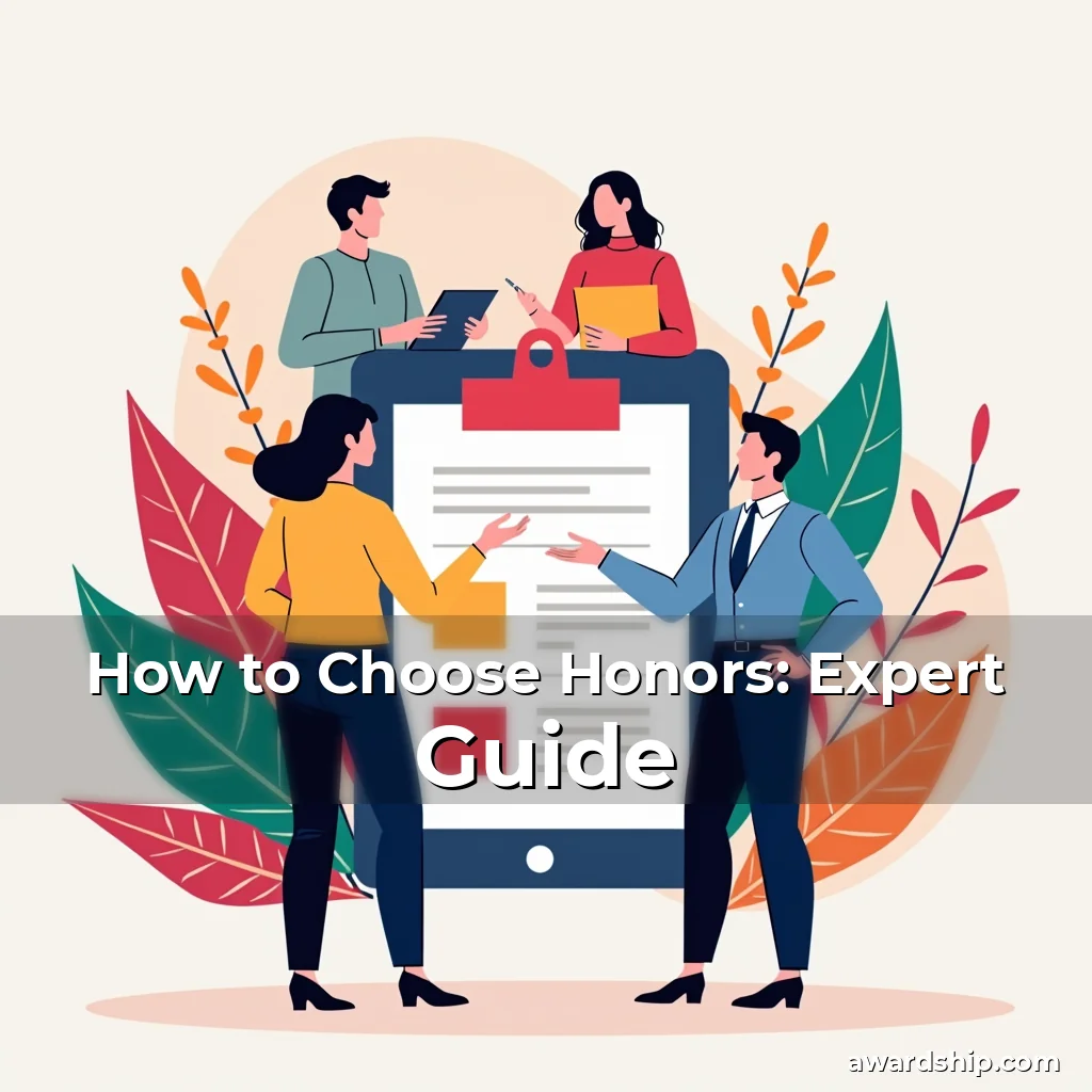 Artistic representation for How to Choose Honors: Expert Guide