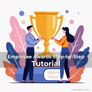 Artistic representation for Employee Awards Step-by-Step Tutorial