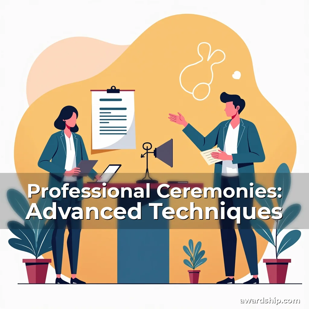 Artistic representation for Professional Ceremonies: Advanced Techniques