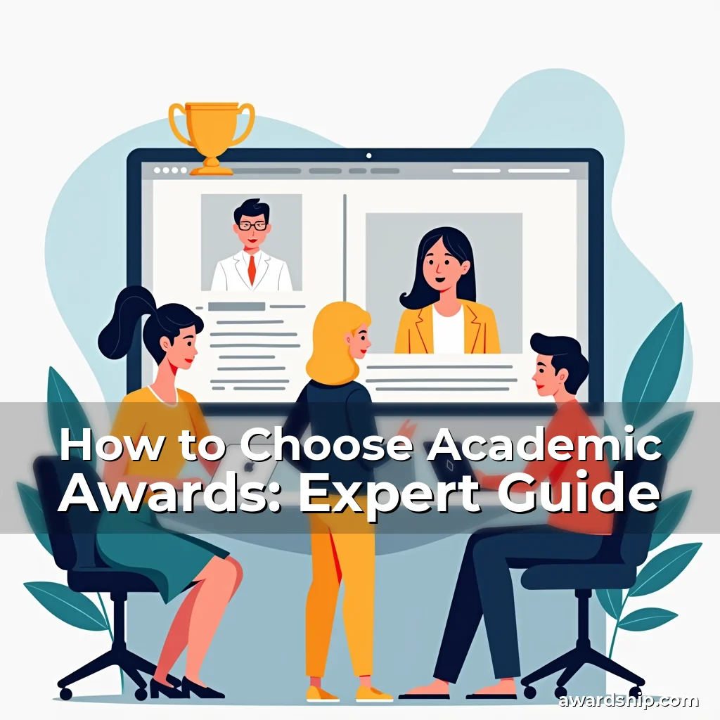 Artistic representation for How to Choose Academic Awards: Expert Guide