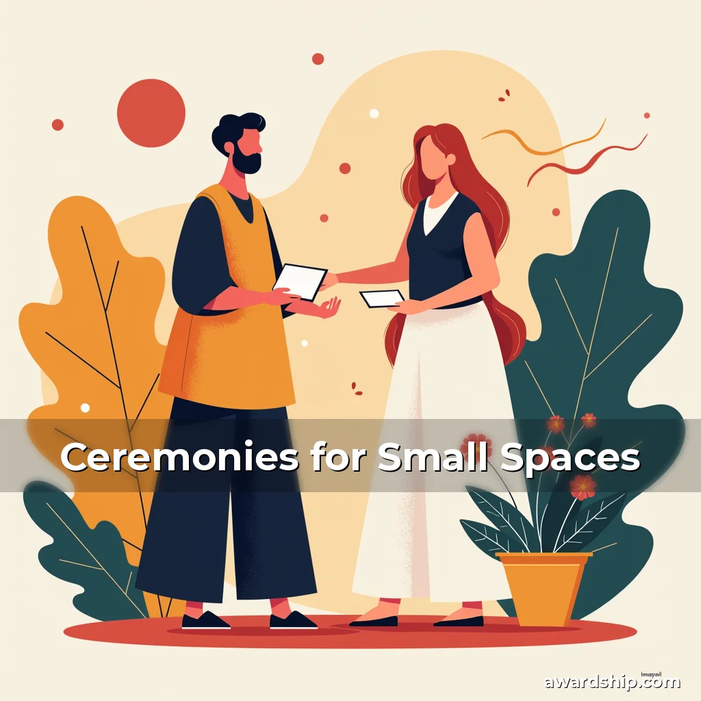 Artistic representation for Ceremonies for Small Spaces