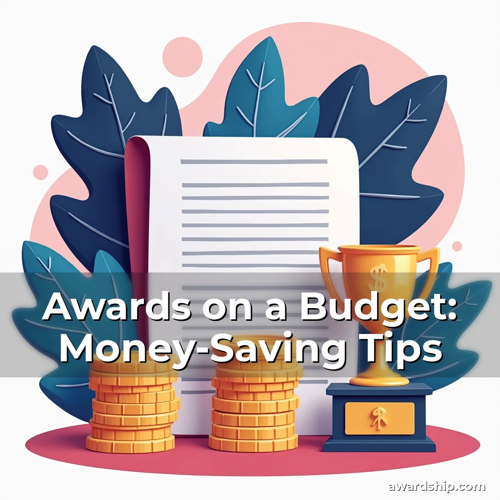 Read more about the article Awards on a Budget: Money-Saving Tips