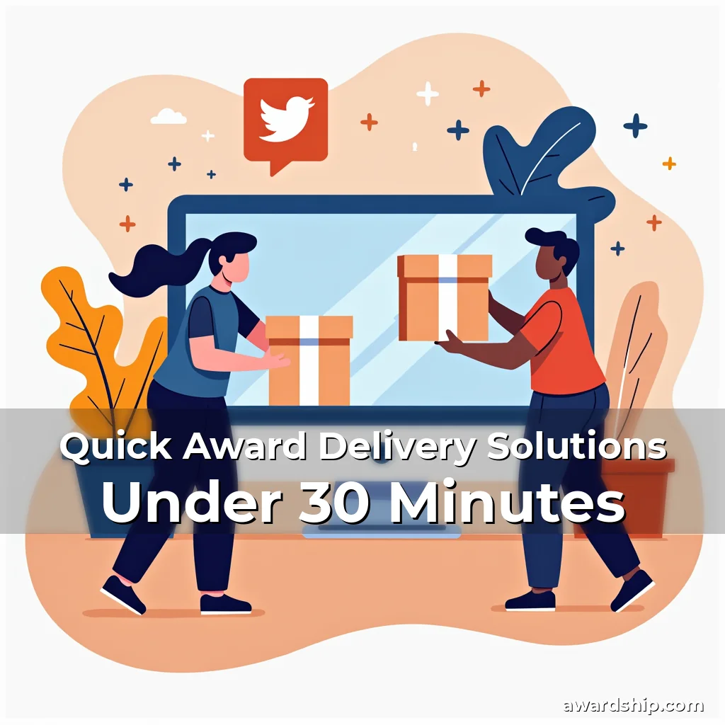 Artistic representation for Quick Award Delivery Solutions Under 30 Minutes