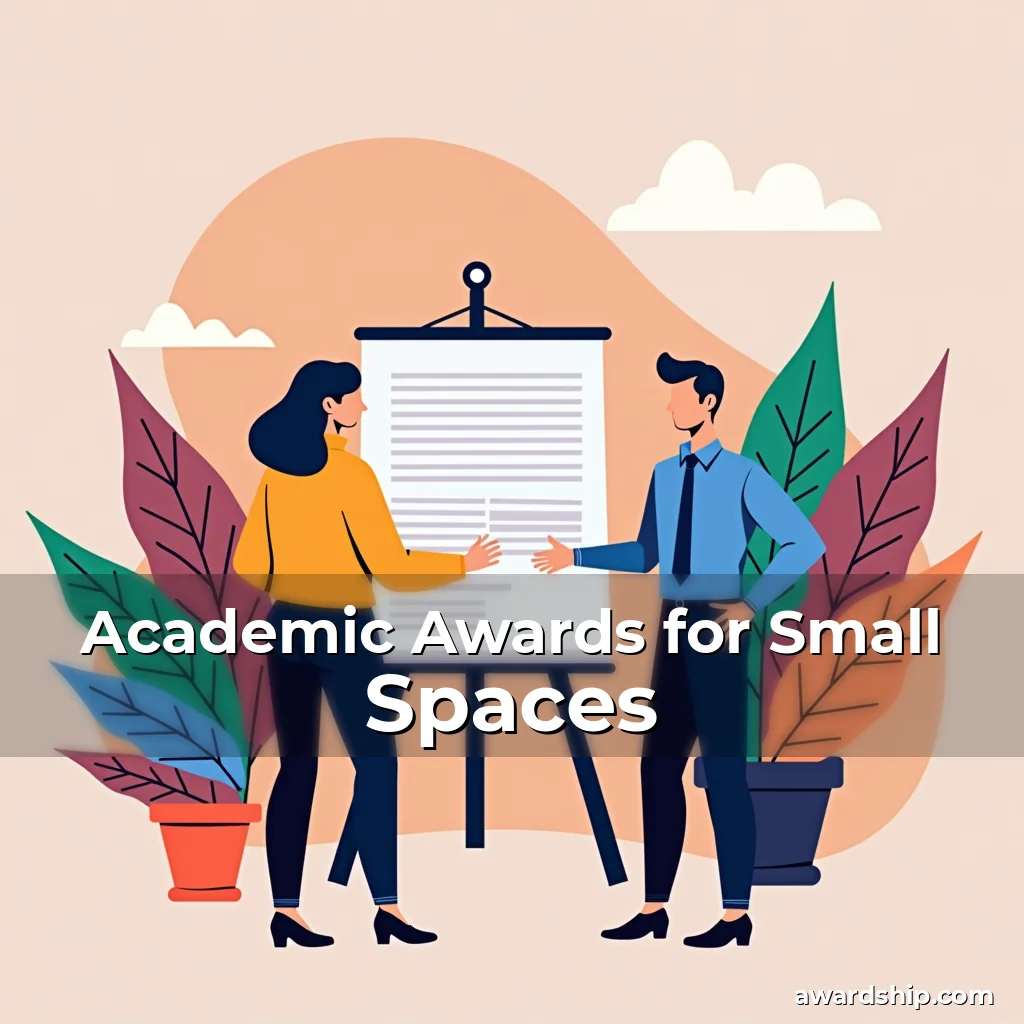 Artistic representation for Academic Awards for Small Spaces