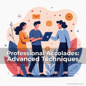 Artistic representation for Professional Accolades: Advanced Techniques