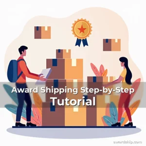 Artistic representation for Award Shipping Step-by-Step Tutorial