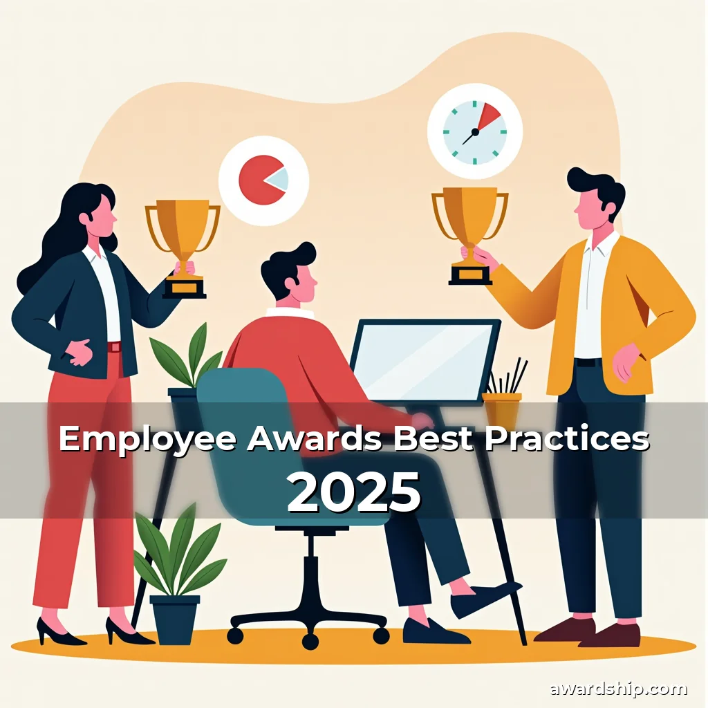 Artistic representation for Employee Awards Best Practices 2025