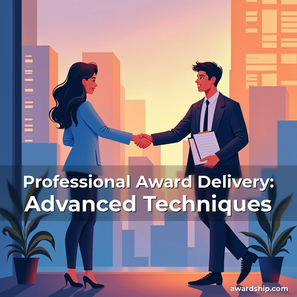 Artistic representation for Professional Award Delivery: Advanced Techniques