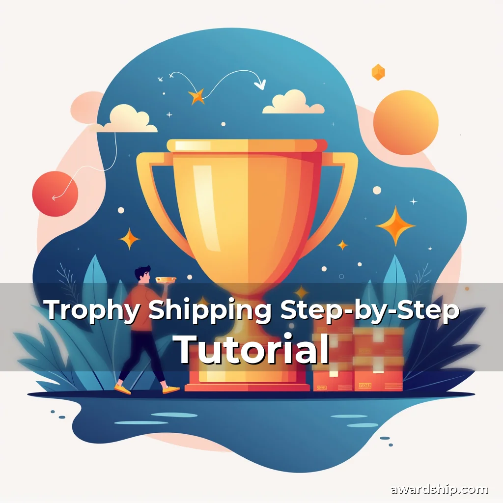 Artistic representation for Trophy Shipping Step-by-Step Tutorial