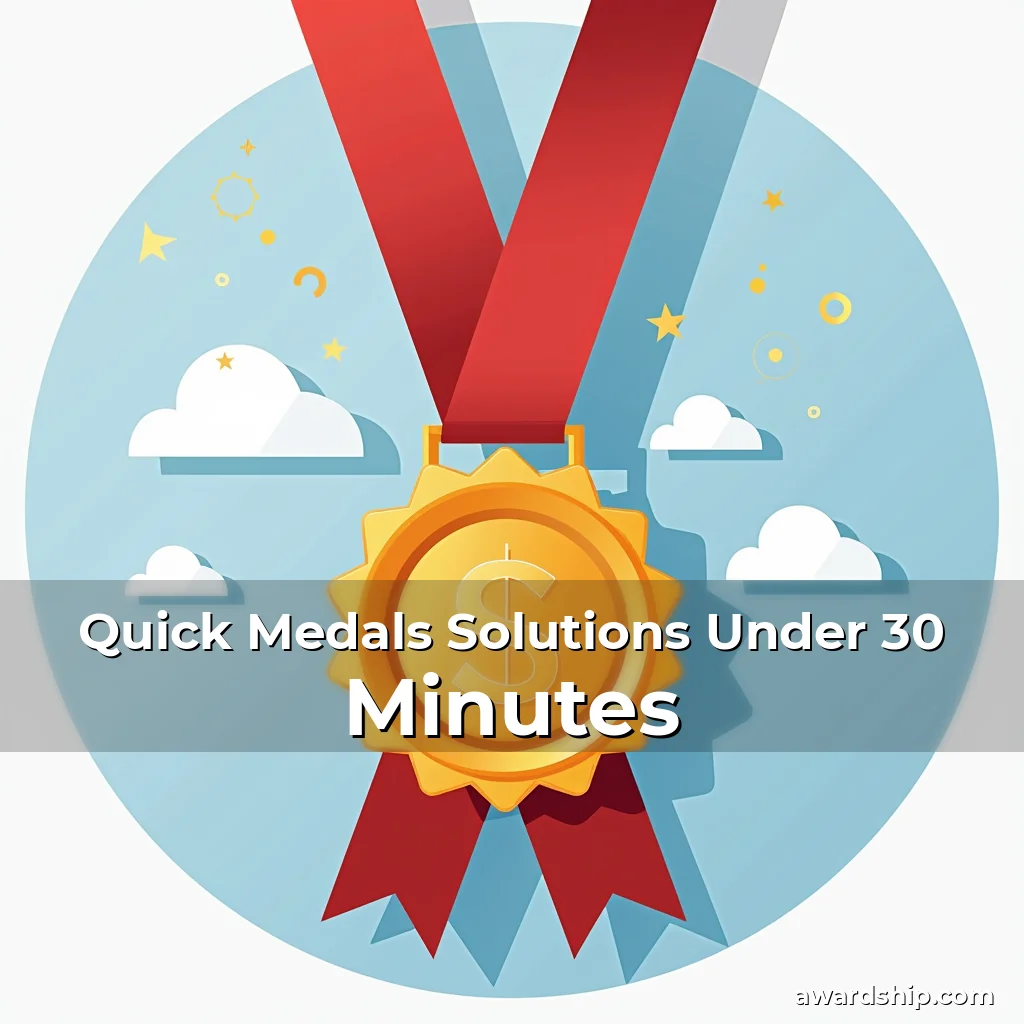 Artistic representation for Quick Medals Solutions Under 30 Minutes