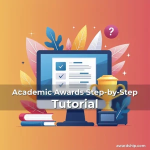 Artistic representation for Academic Awards Step-by-Step Tutorial