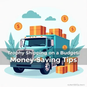 Artistic representation for Trophy Shipping on a Budget: Money-Saving Tips