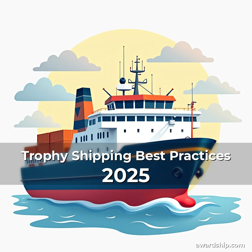Artistic representation for Trophy Shipping Best Practices 2025