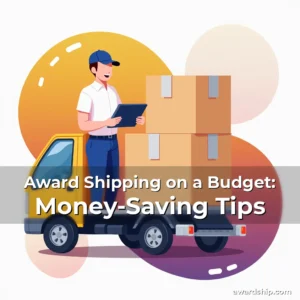 Artistic representation for Award Shipping on a Budget: Money-Saving Tips